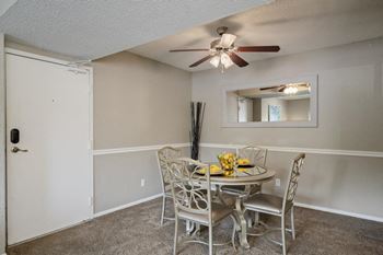 Separate dining room area